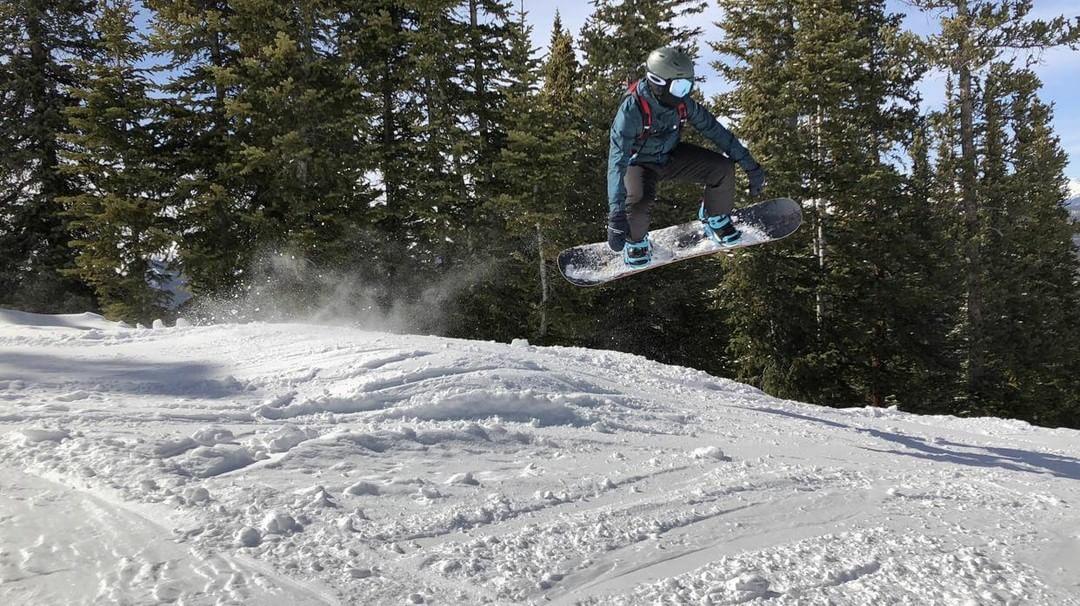 Bryn Lewis gets some serious air at Snowmass Resort in Colorado.