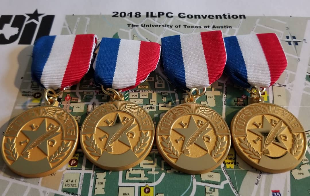 MacJournalism captured four Tops in Texas Awards at the 2018 ILPC Spring Convention at UT on Saturday.