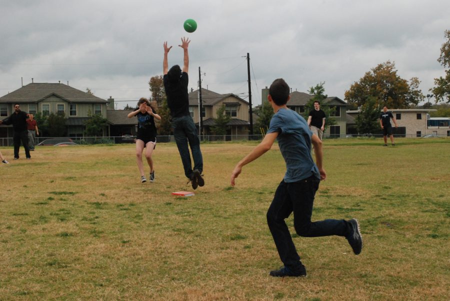 Math classes compete in kickball games