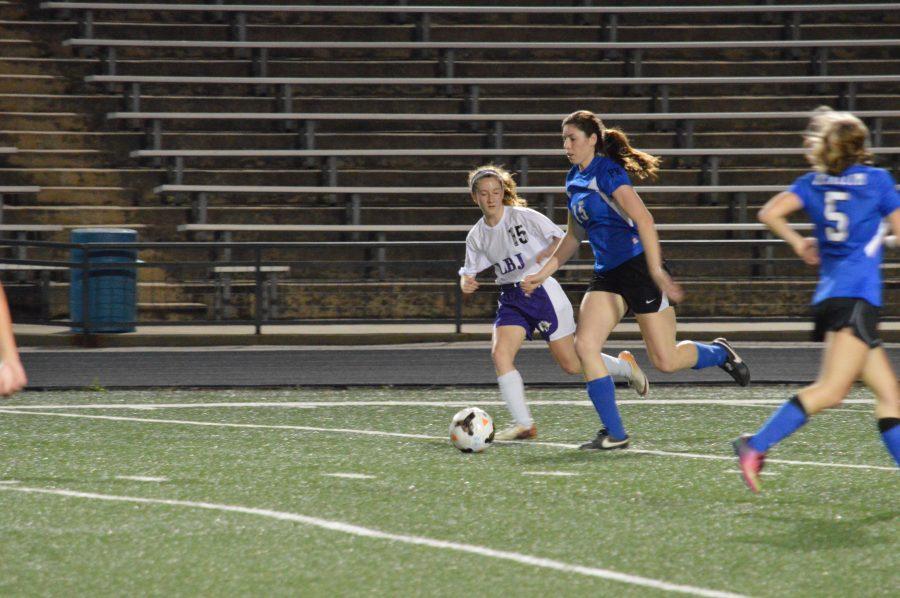 Lady Knights soccer takes down district rival LBJ in first meeting of the season
