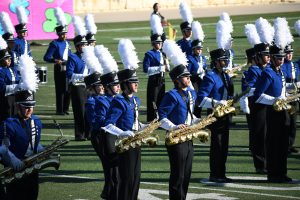 Band director Carol Nelson said she started getting optimistic about this season when the team competed well at UIL district last year. Photo by Bella Russo.