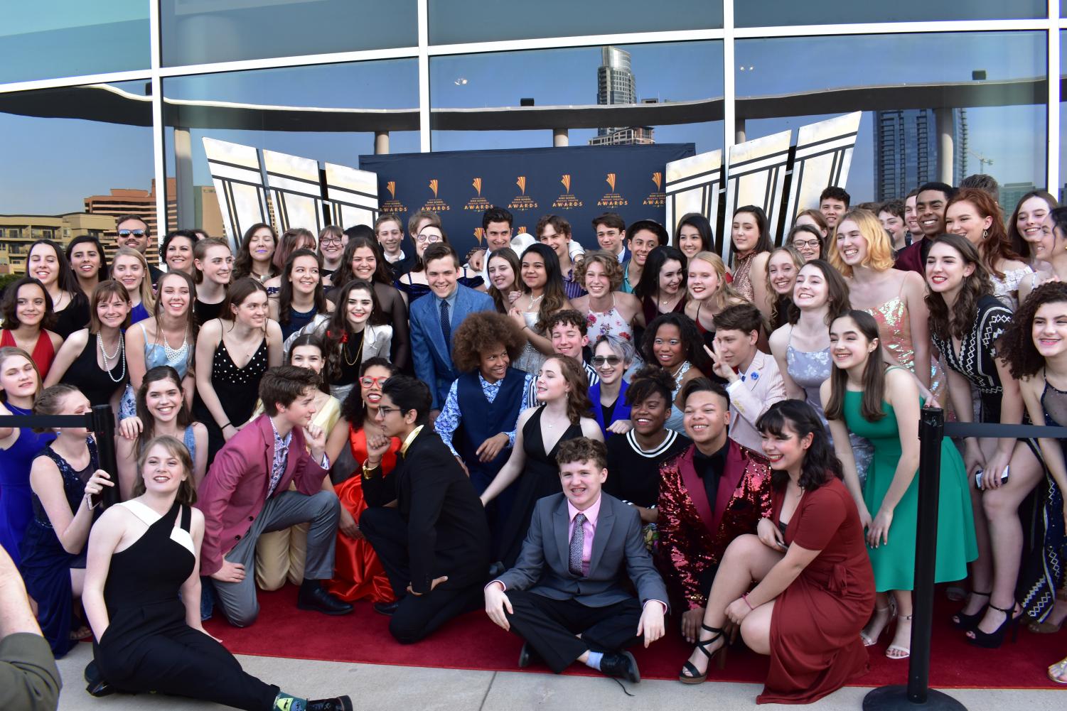 The cast and crew of