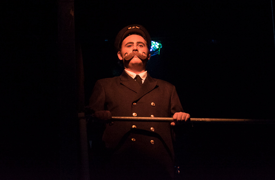 Davis has been hooked on musicals since landing his first MacTheatre role as Murdoch in 2016s Titanic: The Musical. Photo by Doc List Photography.