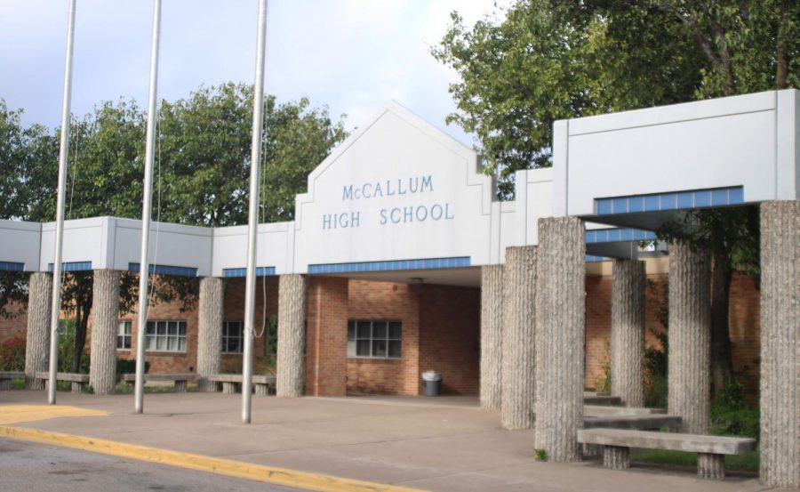McCallum High School got a 92 out of 100 when evaluated by the Texas Education Agency.  This was the third-highest grade out of all of AISD High Schools, and was even higher than AISD’s average grade, an 89. Though McCallum got a great grade, not all schools did.  Photo by Sarah Slaten.