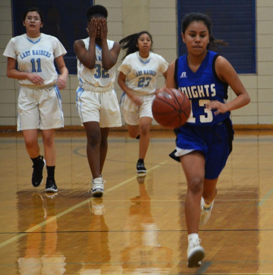 RAIDERS EDGE GIRLS VARSITY BY ONE POINT: The girls varsity basketball team lost a nailbiter on the road at Reagan Friday night by a final score of 30-29. The Knights hope to reverse their fortunes on Tuesday when they host last-place Travis in a district game. After a Friday trip to play first-place Dripping Springs, the girls will close the district season on Tuesday Feb. 5 with a home game against Lanier.