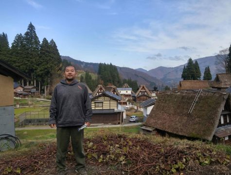 Japanese teacher Toshio Nishida while in Gokayama, Toyama Prefecture, Japan. Nishida is from Japan and he describes his home country as his happy place. “It’s always really a lot of fun to go there,” Nishida said. Photo courtesty of Nishida.