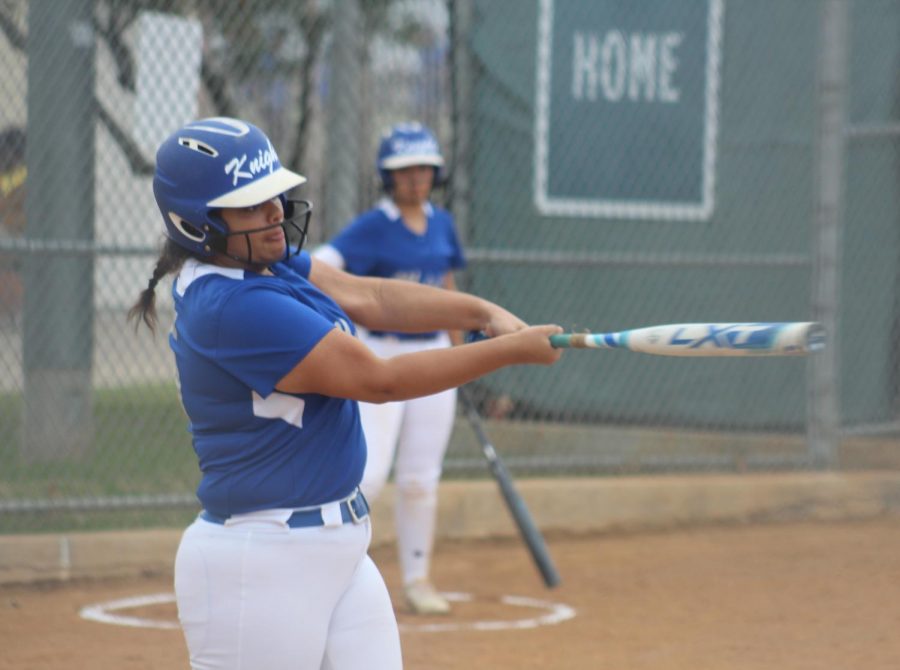 WHEN IT RAINS ON THE THE RAIDERS, IT POURS: Daisy Elizondo and Melany Reese were both a perfect 3-for-3 at the plate, and Ciara Medrano, Julia Crofut, Apolonia Briceno and Megan Shieh were a perfect 2-for-2 as just about everything went right for McCallum softball Tuesday night in a 19-1 drubbing of Reagan at Noack. The Knights scored 10 runs in the bottom of the first and nine more in the bottom of the second to knock out the Raiders after two and a half innings of play. Diamante Diaz drove in four runs, and Reese pitched three innings with five strikeouts for the run-rule shortened complete-game victory.
