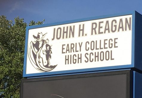 The marquee of Reagan High School Early High School will have to be changed after the Board of Trustees voted to rename the school Northeast High School. 