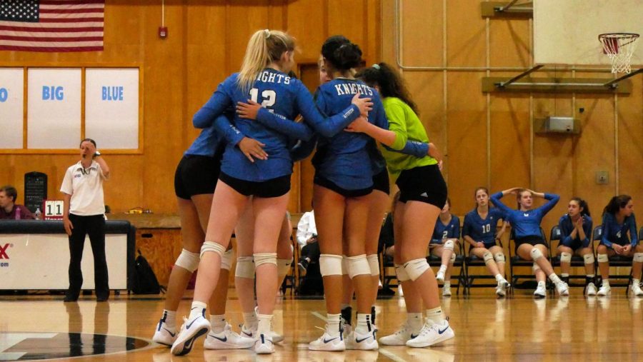 The McCallum Knights Varsity Volleyball team took down the Northeast Raiders on Sept. 24, winning 3-0, and furthering their winning streak, as they remain undefeated in district. They had some pretty good people, said senior Janael Copeland. So I think I did pretty well. Photo by Alle Luera.