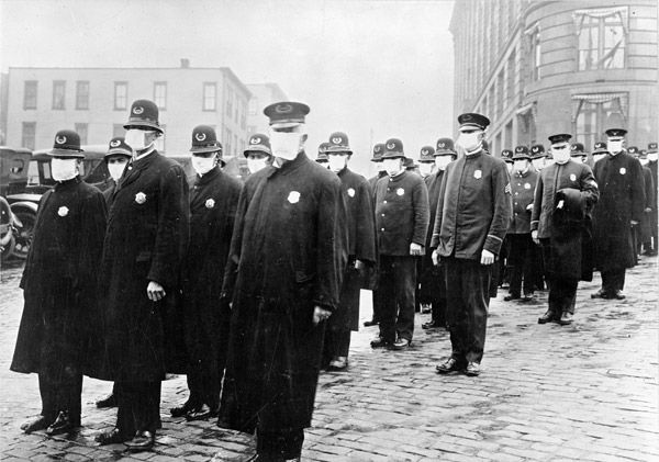 FROM ONE BATTLE TO THE NEXT: British World War 1 Soldiers wear medical masks amidst the Spanish Influenza pandemic of 1918. Jeremi Suri, a history professor at the University of Texas, explained that influenza reached Europe on a military ship due to World War 1. “World War 1 was what actually was the main mechanism by which the virus spread,” Suri said. “It started in Kansas, it spread to Europe on a military ship, and then it came back. So, it was spread by the war. Photo originally accessed on RV1864 Flickr account. Reposted with permission under a creative commons license.