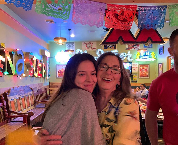 Junior Mia Arredondo poses with her grandmother, Barbara Walter, at her 17th birthday celebration. Walter attended McCallum High School in the 1960s with her future husband, William King. The two sent their children to McCallum, and now their granddaughter Mia Arredondo attends as well.