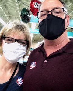 library assistant Annie Bedard and security officer Bob Bedard