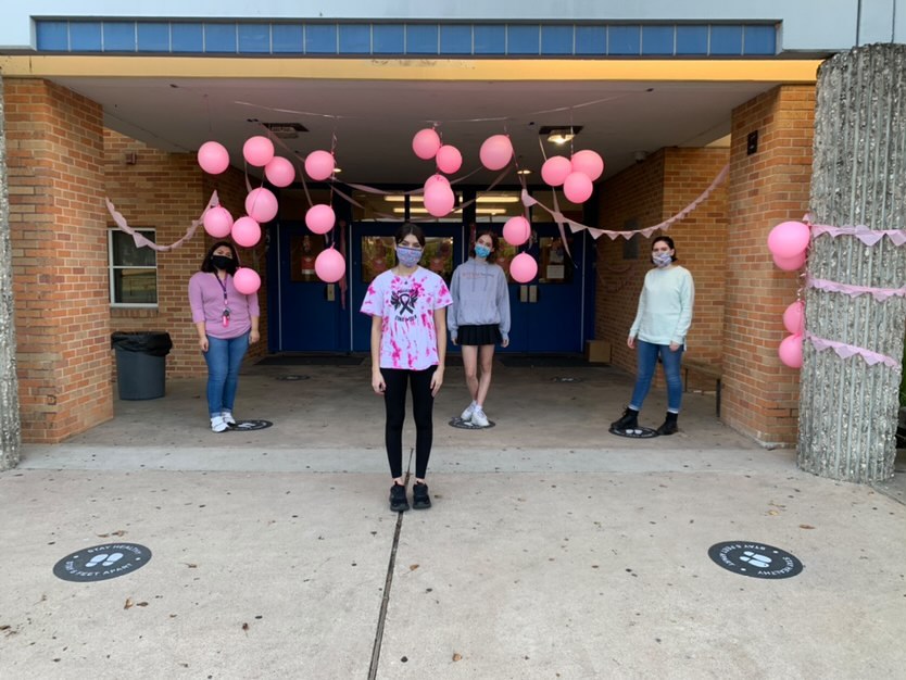 13 ACROSS: OCT. 25--Balloons and streamers adorn the campus as the tickled pink _________ program kicks off Mac's pep-filled Pink Week by decorating the school. 