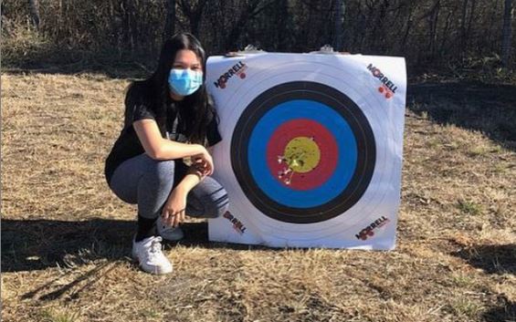 Sophie said she was excited about her perfect 50 but that it is important not to overreact so you lose you composure for the next set of five arrows. 