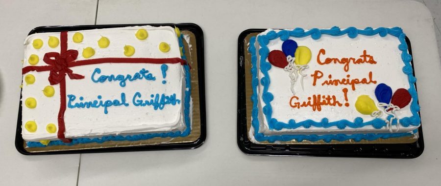 This morning Camille Nix told her colleagues in the main office that Griffith did not tell her what this mornings meeting was about. But when faculty members lamented that there was not cake to celebrate Griffiths appointment as permanent principal, she immediately got on the phone and let them eat cake.