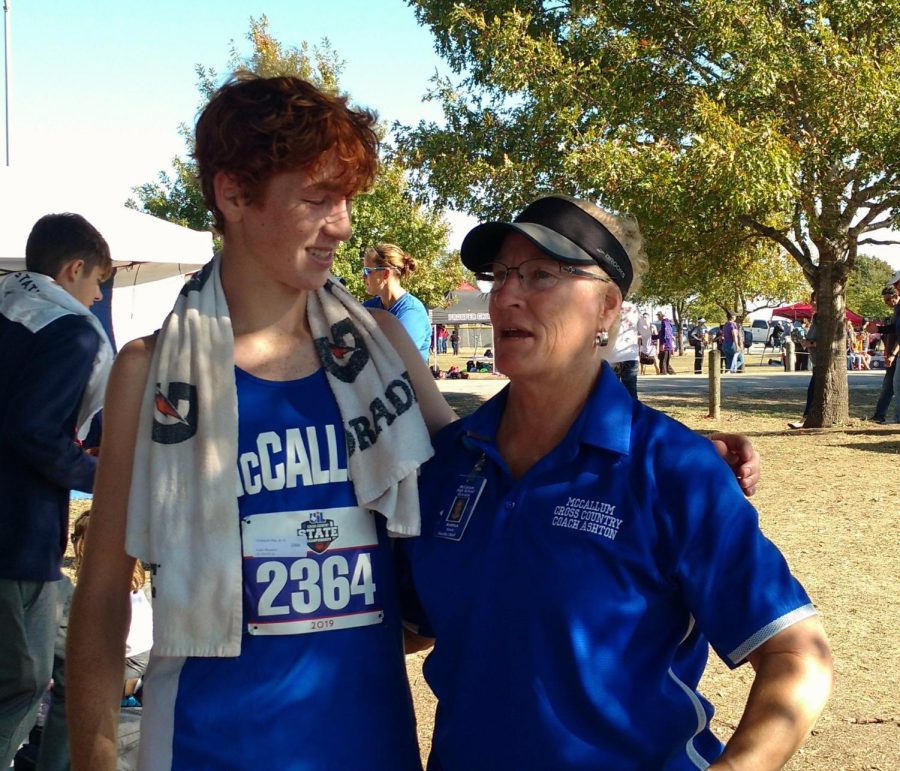 Riley first qualified for UIL state in cross country in the fall of 2019. It was the first time that longtime coach Susan Ashton had one of her runners qualify for state. In addition to battling through a hip injury, he also had to train for the race without any of his Mac teammates. Ashton expressed appreciation to the LBJ runners who ran at state for providing a training community for Riley as he prepared to compete.