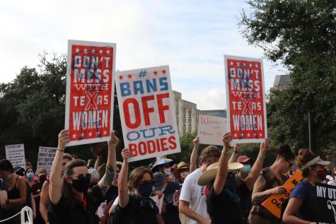 One of many reproductive rights protests going on across the country on Saturday, the Austin event on the steps of the state Capitol attracted thousands and focused on making the case against SB8, which became law on Sept. 1. 