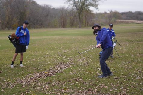 When the golf team took part in a tournament at the Berry Creek Country Club in Georgetown on Dec. 6. golf coach Clifford Stanchos dropped a ball and played alongside the players he coaches.