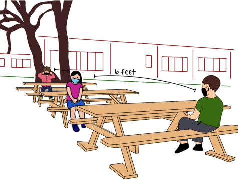 When asked about what their favorite part of the school day was, Hazel and Leo had the same answer: lunchtime. Ridgetop has implemented outdoor seating with rows of picnic tables in the school’s breezeway area. “During lunch, we get to eat outside, I like that part,” Leo said. “Nothing else, really.”