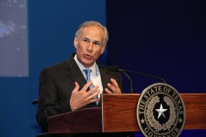 Greg Abbott, governor of Texas at the WTTC Global Summit in 2016. Photo accessed on the World Travel & Tourism Council Flickr page. Reposted here with permission under a creative commons license agreement. 

