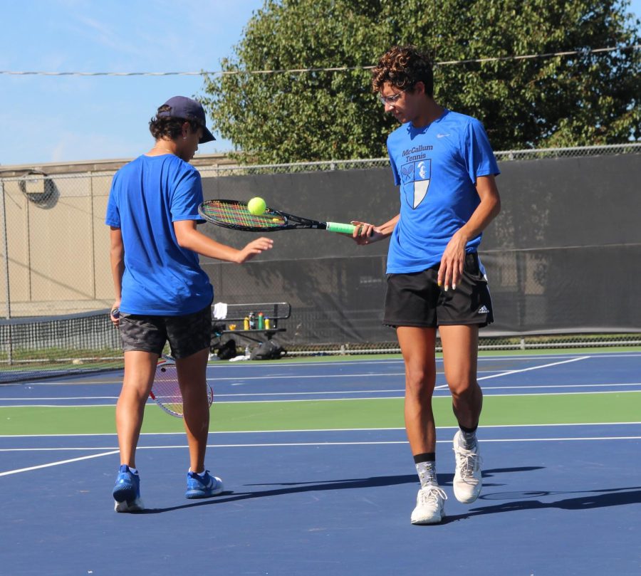 Currie, shown here with doubles teammate Logan Davis, served as as varsity captain on a team that won a bi-district championship. Currie also won the Hutto invitational tournament for boys-A singles and placed second in A division mixed doubles at the same tournament. He also won the singles division at the Leander tournament. He placed third in mixed doubles at the district tournament. “Being captain wasn’t something I expected,” he said. “I genuinely was shocked and honored. I love tennis and getting to be captain meant being able to share that love as well as validate the work and time I had put into the sport.”