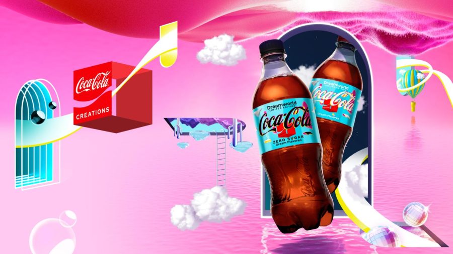 The+promotional+material+for+Coca-Colas+new+Dreamworld+flavor+reveal+its+unexpected+color+scheme+and+appeal+to+the+existential.
