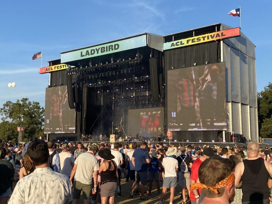 The Black Pumas perform at the 2021 ACL festival. In 2021 and 2022, more than 70,000 people attended ACL each day of the festival. Some Austin residents feel that while these numbers are not sustainable and harm Zilker Park in the long-term.
