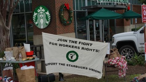On Thursday and Friday, employees at the North Lamar Starbucks, left up the street from McCallum, went on strike as part of the nationwide Red Day Rebellion to protest how the corporation has responded to union demands to improve working conditions. 