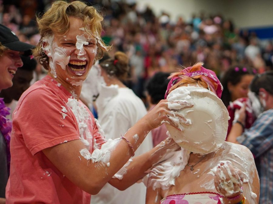 NSPA Fall 2022 Best of Show winner

Charlie Partheymuller, feature photo, fourth place







PINK WEEK REVENGE SERVED 

Anderson Zoll exacts his revenge on fellow PAL Josie Bradsby. Moments earlier Bradsby and math teacher Carly Kehn pulled a surprise on Zoll. When Bradsby was supposed to pie Kehn, Kehn ducked leaving a path for Zoll to receive Bradsby’s pie. When it comes to pep rally pies during Pink Week, generally what goes around, comes around.