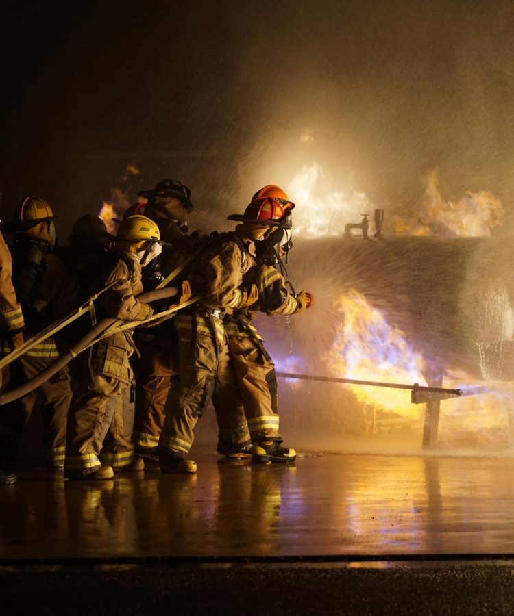 NSPA Photo of the Year winner

Kennedy Weatherby, feature photo, fifth place

FORGED BY FIREFIGHTING

Senior Michael Valentino participated in the LBJ Fire Academy’s live fire skill day that was held on Sep. 25. After a full year of learning about fires, extinguishers, equipment and how to use it, Valentino and the three other seniors a part of the academy put out their first live fires. “It was so cool,” Valentino said. “I ended up doing the nozzle, which is the first person in line, which was super cool, I really wanted to do that.” 