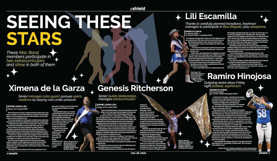Design and visuals editor Sophie Leung-Lieu earned four first-place awards and eight overall in the SIPA Best Visual Awards, including this first-place winner in the feature package category for the issue two centerspread design she did with fellow editors Naomi Di-Capua and Alice Scott.