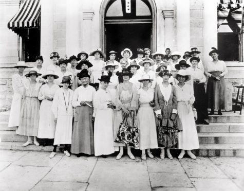 Jane McCallum and her fellow suffragettes (PICA 11669). Once the 19th amendment was passed, 5,856 women registered to vote in Travis County nearly the amount of male voters.