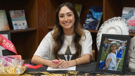Falcon made history in a couple of ways. She became the first Blue Brigade dancer to join a college dance team since Sophia Salo in 2019, and she became the first Blue Brigade senior to hold a signing day ceremony on campus, according to her director Nancy Searle.