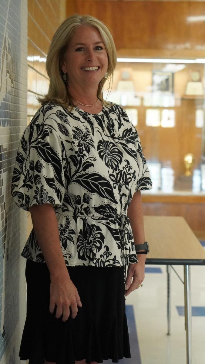 BALLARD BRINGS EXPERIENCE: Tami Ballard is one of the three new assistant principals this year. With 27 years of experience, Ballard enjoys working in education. Her favorite age group to work with is high schoolers because, in her experience, the students are more mature and can have deeper conversations.
 “I like to see the perspective that kids have at this age,” Ballard said. 
From teacher, to instructional coach, to leader of GT and ESL programs, to assistant principal, Ballard said her journey to McCallum is the result of her commitment to student success. 
Ballard is excited to see what the future holds for her McCallum. 
Caption by Violeta Dimova. 
