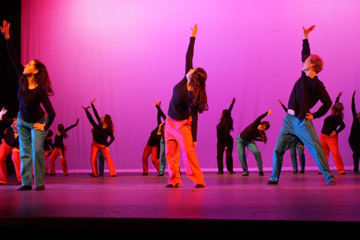 The McCallum Youth Dance Company performing one of their dance pieces during the Fine Arts Showcase. 