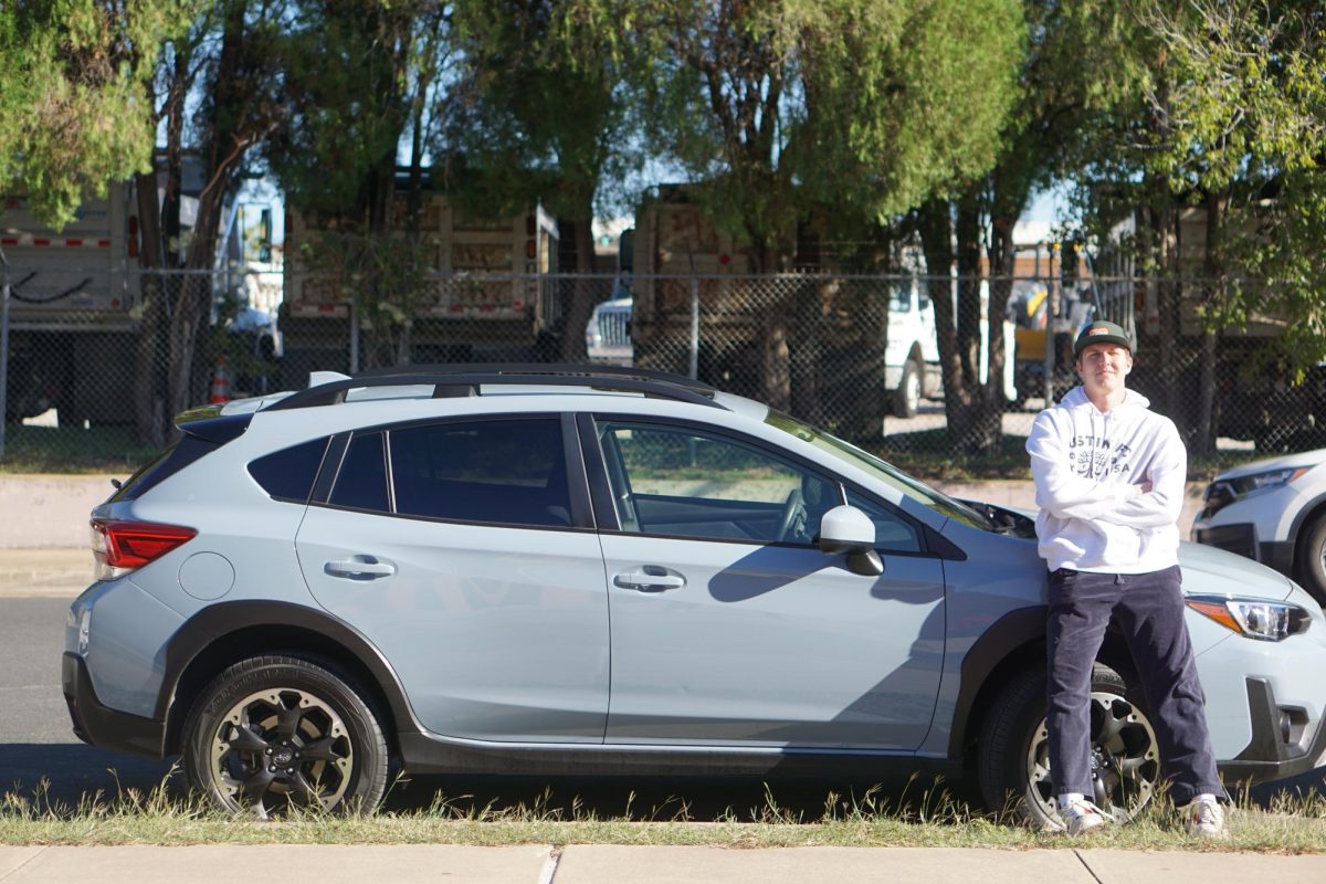 Sam Cruk with his Subaru Crosstrek