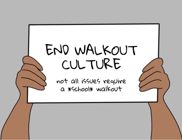 Walkouts about non-school related issues threaten school funding and disrupt learning without making lasting progress in the issues they claim to advocate for.