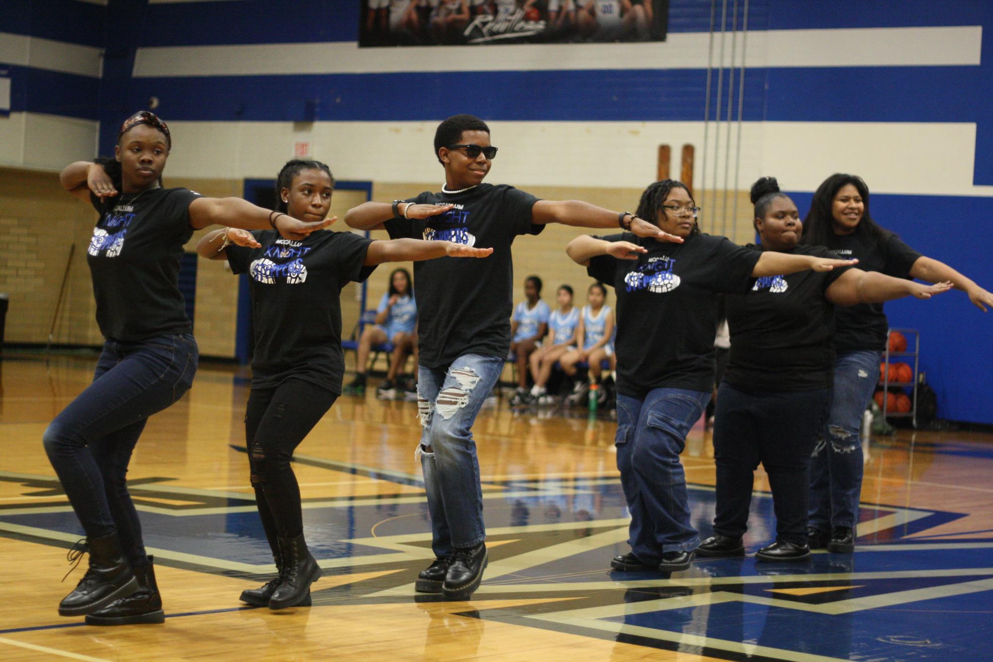 No. 4 — The Knight Steppers performed at halftime of the game.