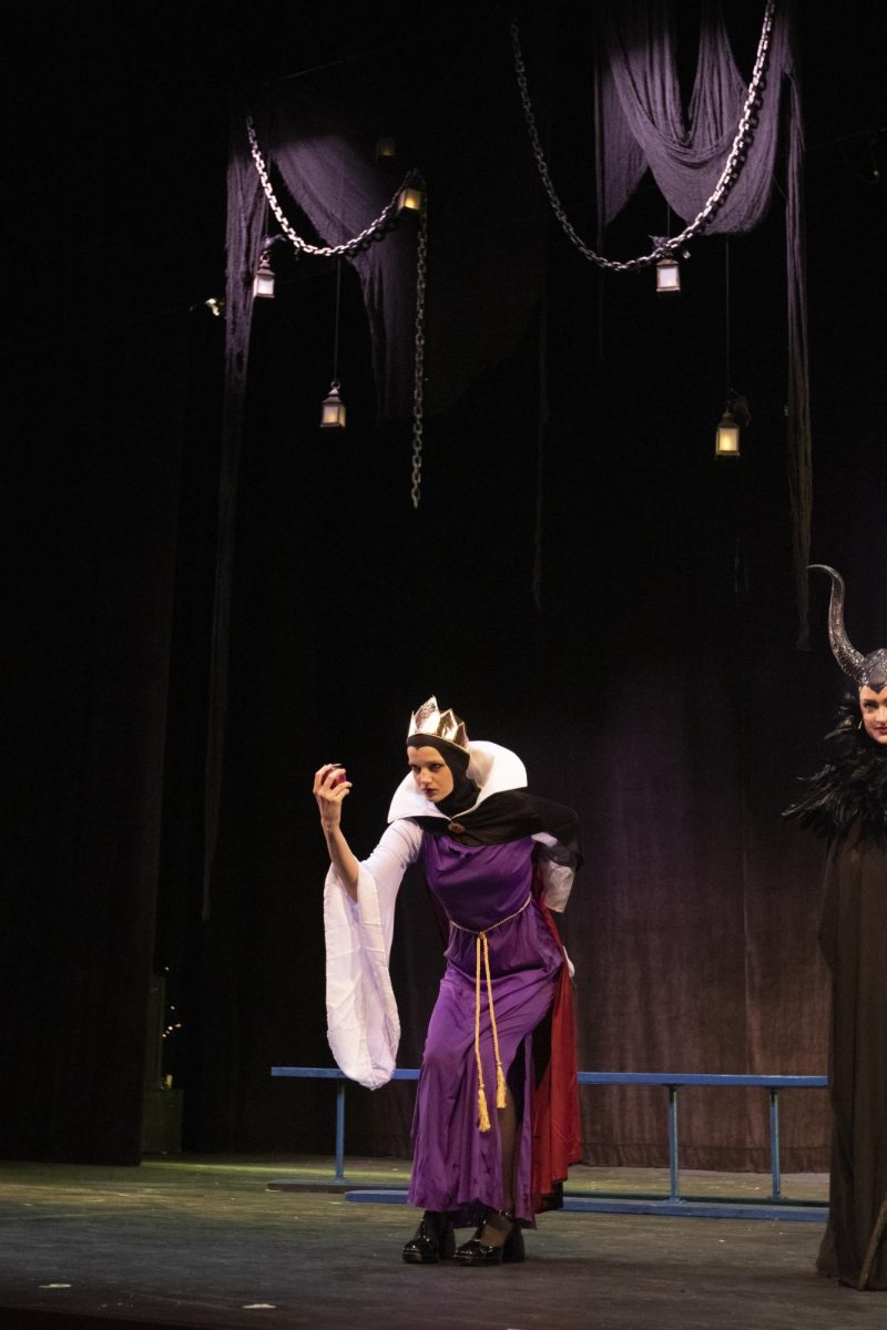 Loudermilk playing the Evil Queen from Snow White in the 2023 fall musical, Descendants. 