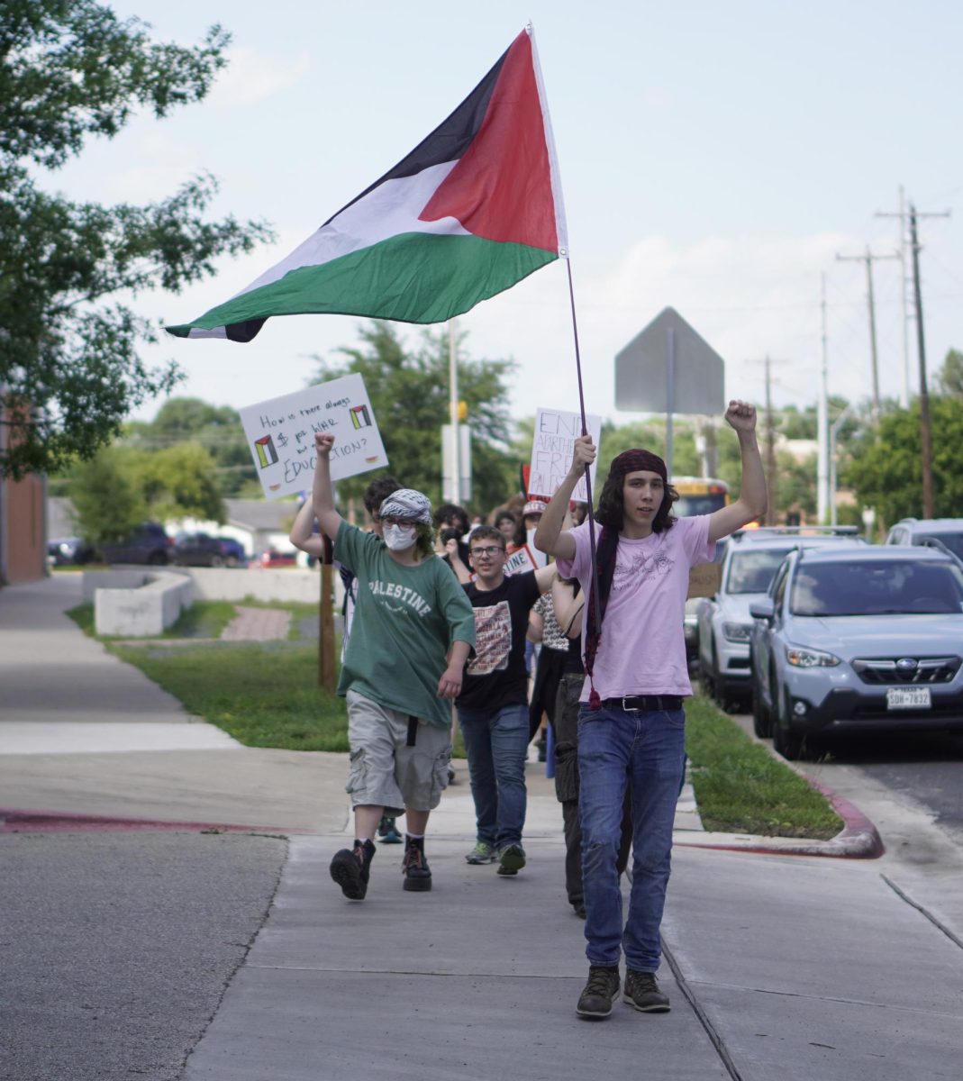 Between 50 and 100 students walked out of their fourth period classes to voice their support of a cease fire in Gaze and to express solidarity with the collegiate protestors for Palestine at the University of Texas and at universities across the nation. The walkout was part of a coordinated protest at Mac, Ann Richards and LASA. 