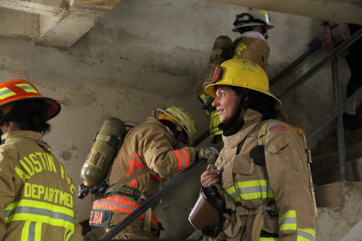 Station 4 firefighter Natasha Hunt participates in the memorial stair climb for the first time. As one of many people partaking in the tradition, Hunt climbed the Pleasant Valley Tower nine times, for a total of roughly 1,368 feet of stairs.
