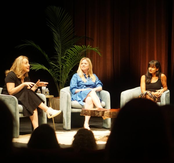 Author Lisa Lerer, co-author of The Fall of Roe: The Rise of New America, expressed concern about the connection she has seen between efforts to restrict abortion access and other health-care subjects like in-vitro fertilization and gender-affirming care. Photo by Sofia Saucedo.