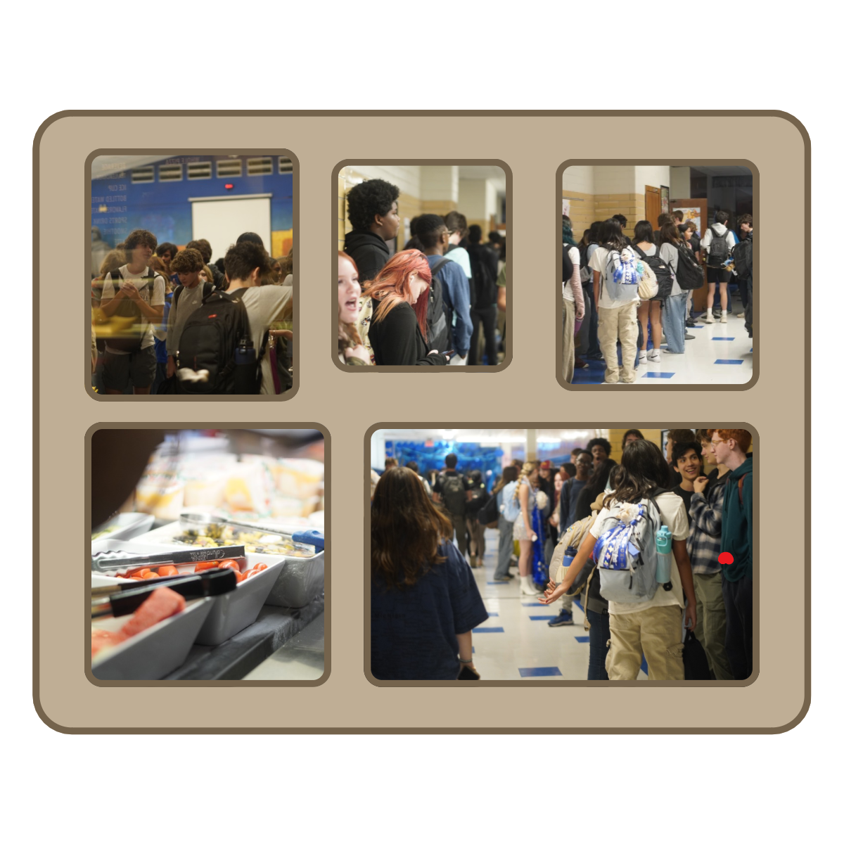 Students wait in long lines during lunch on Oct. 18. Photos by Carlo Hinsdale.