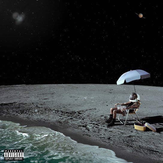 Playa Saturno by Rauw Alejandro album cover. Posted here under the doctrine of fair use.