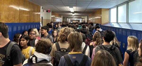 Traffic between classes has made the main hallway a slower commute than I-35 during rush hour.