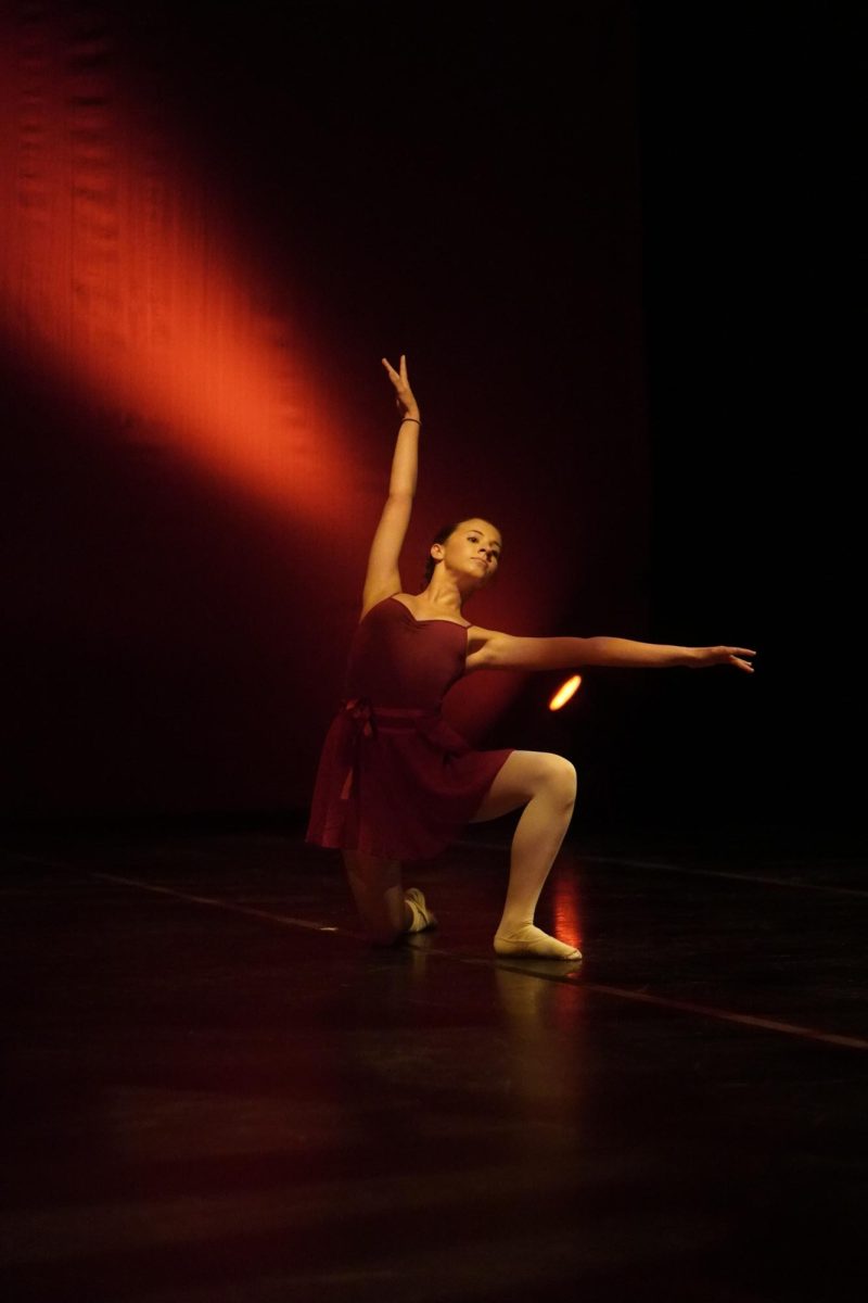 Opal Rodgers performs her self-choreographed solo at the adjudicated works show.