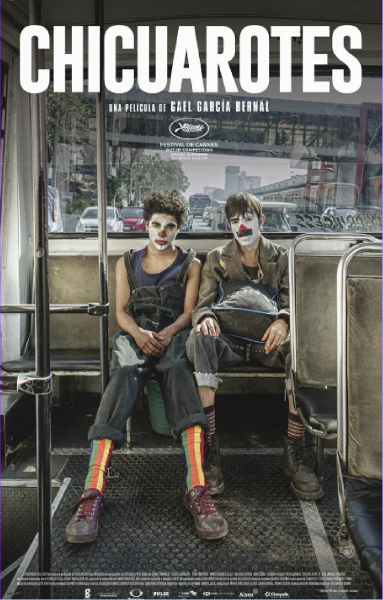 The movie poster for Chicuarotes, a movie by Gael Garcia Bernal that tries to show familial violence.