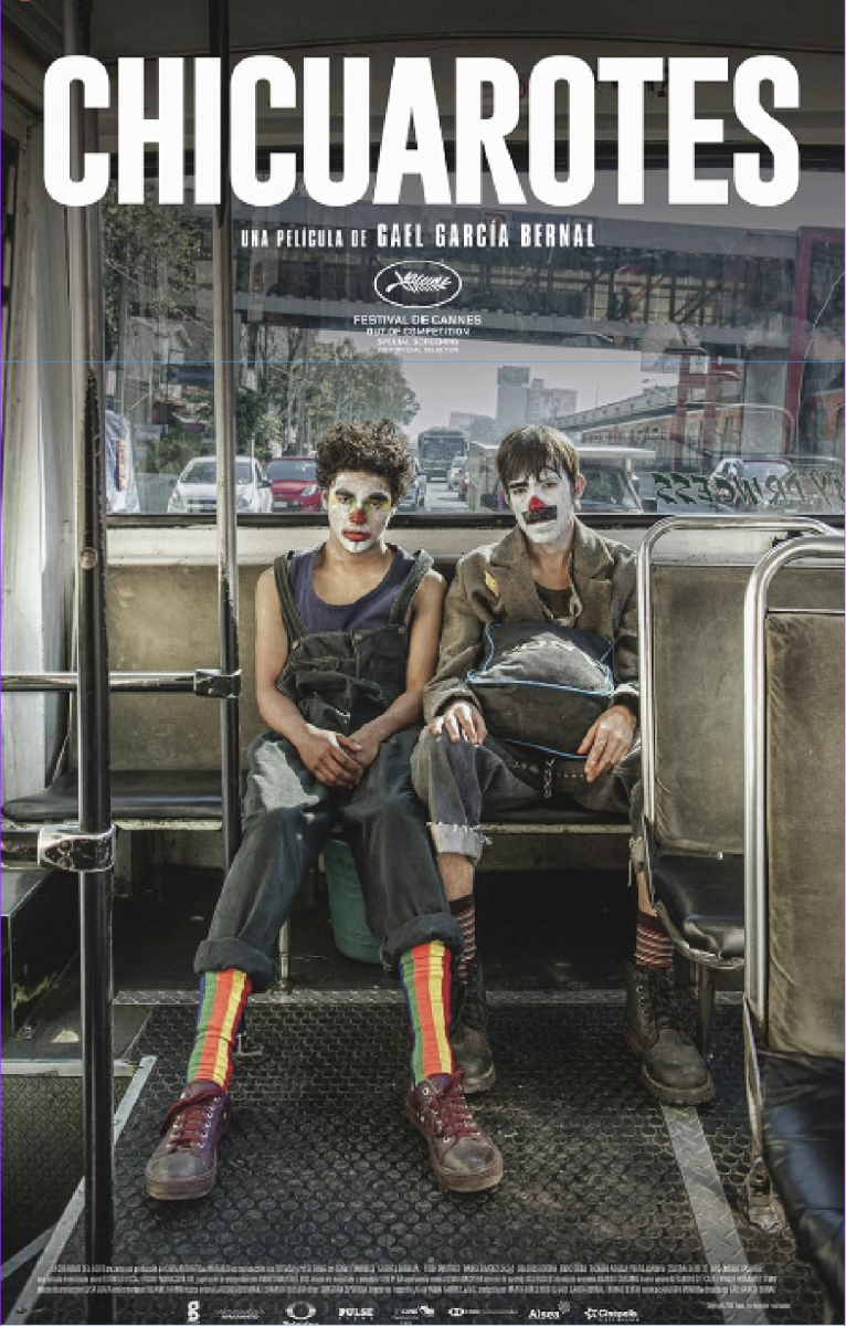 The movie poster for Chicuarotes, a movie by Gael Garcia Bernal that tries to show familial violence.