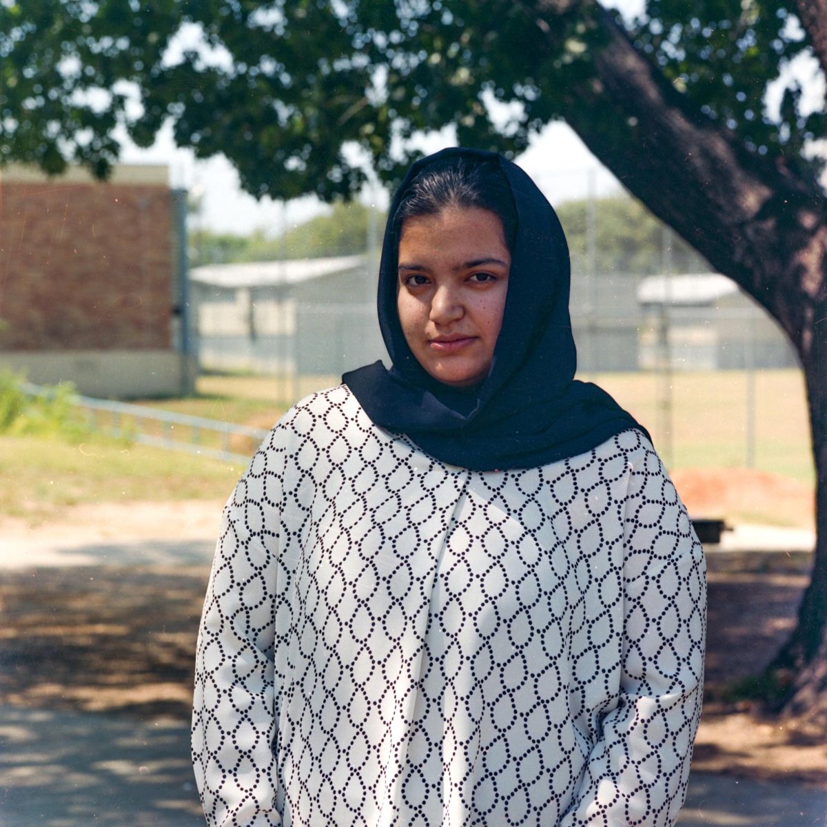 Zuhra Lashkari, an Afghan student at McCallum highschool, poses for a photo.