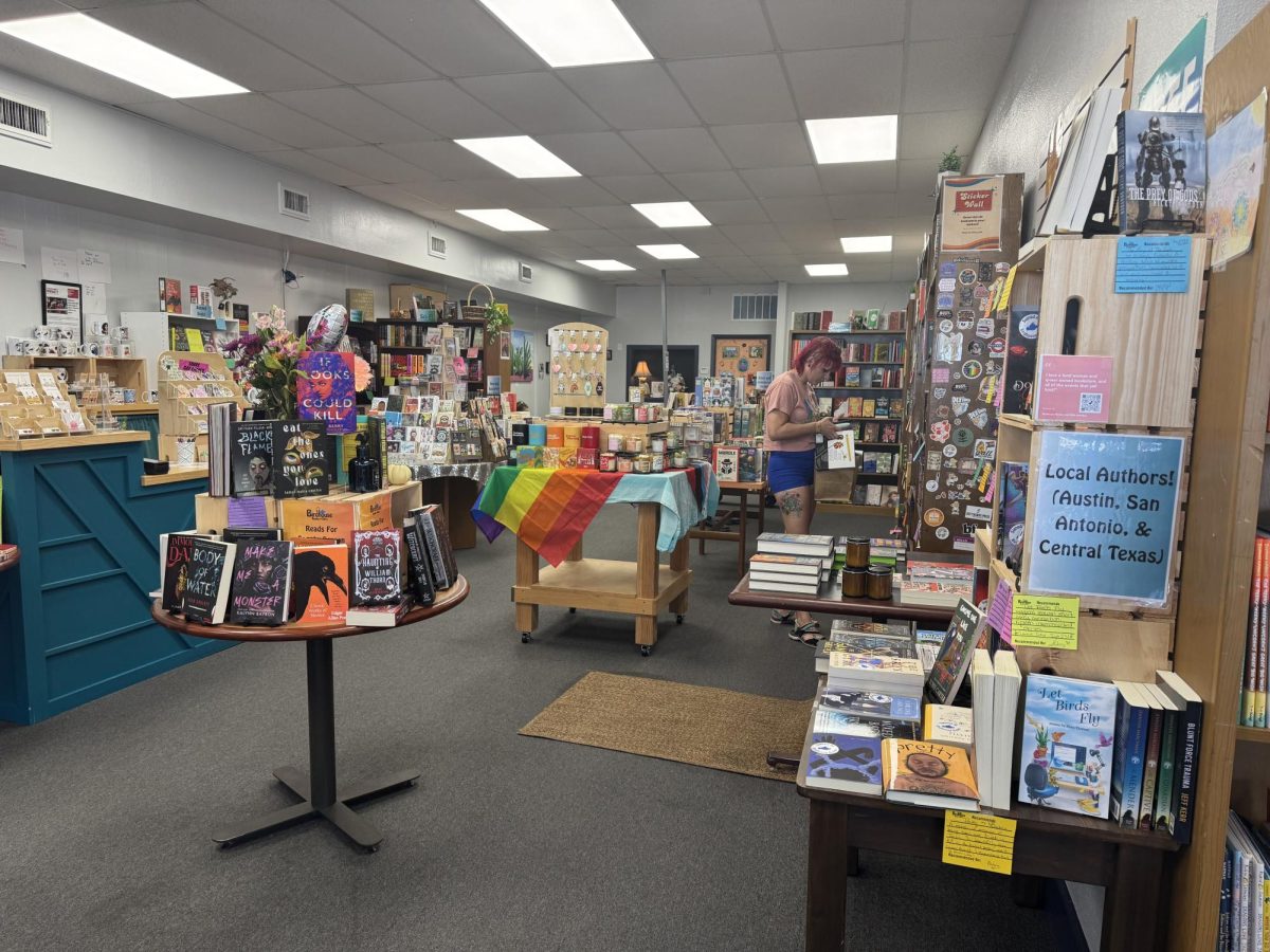 The view when you first walk into Birdhouse Books and Gifts.